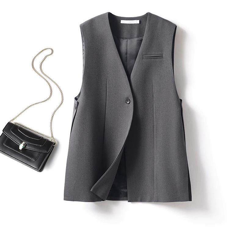 2025春秋新款老钱风西装马甲女高级感小众穿搭通勤气质超好看坎肩