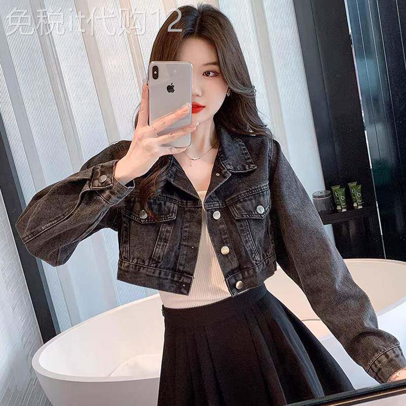 网红炸街牛仔外套女春秋2026欧货新款百搭显瘦短款高腰小个子上衣
