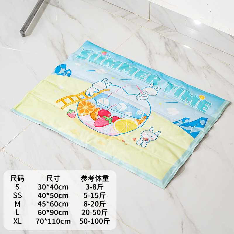 新款直销宠物冰垫夏季狗垫子降温睡垫狗狗猫咪夏天睡觉凉席垫耐咬