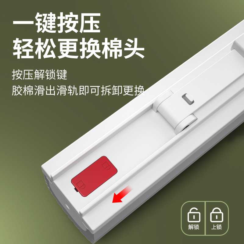 新款直销海绵拖把桶大号速软吸水胶棉替换头懒人拖地神器一拖净墩