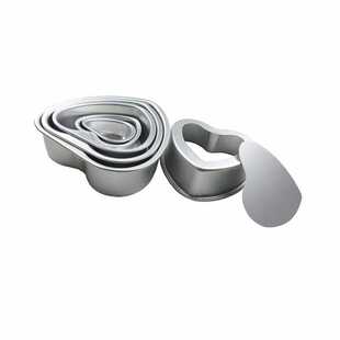 新款直销信诚模具6寸8寸心形活底蛋糕模家用戚风蛋糕模铝合金蛋糕