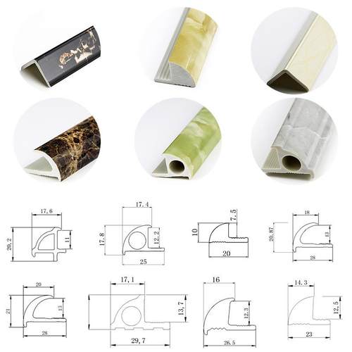 新款直销供应石塑线条瓷砖角线收口条开口款式收边条仿大理石阳角