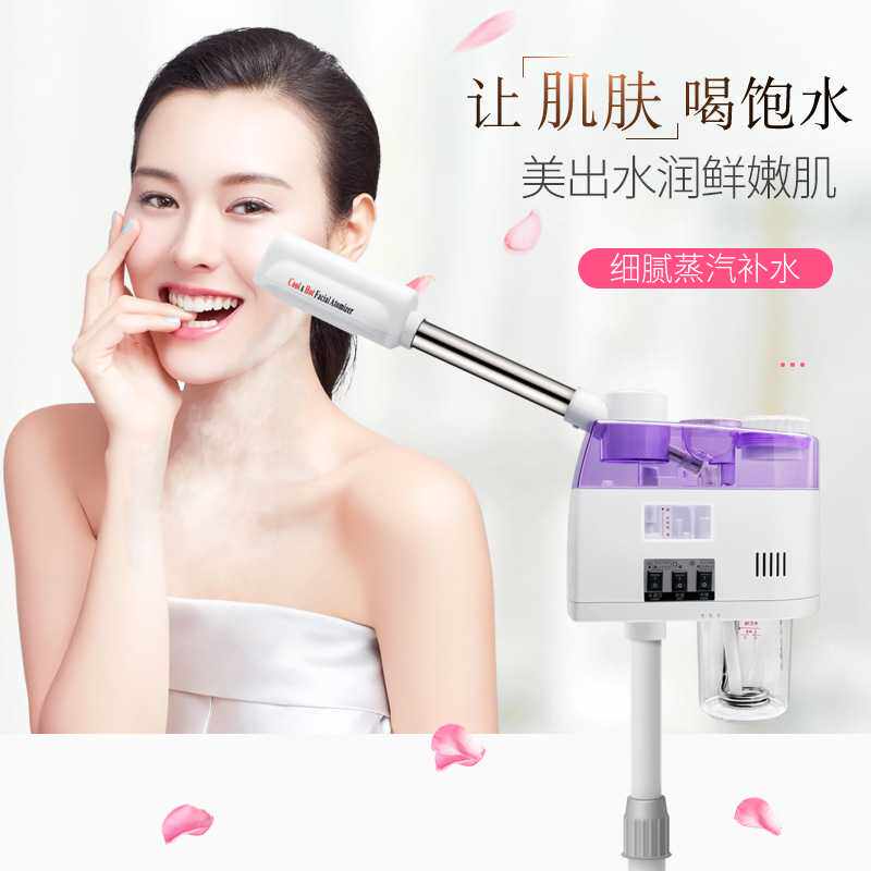 新款直销冷热喷雾器双管单管冷热喷雾机新款家用补水双喷蒸脸器蒸