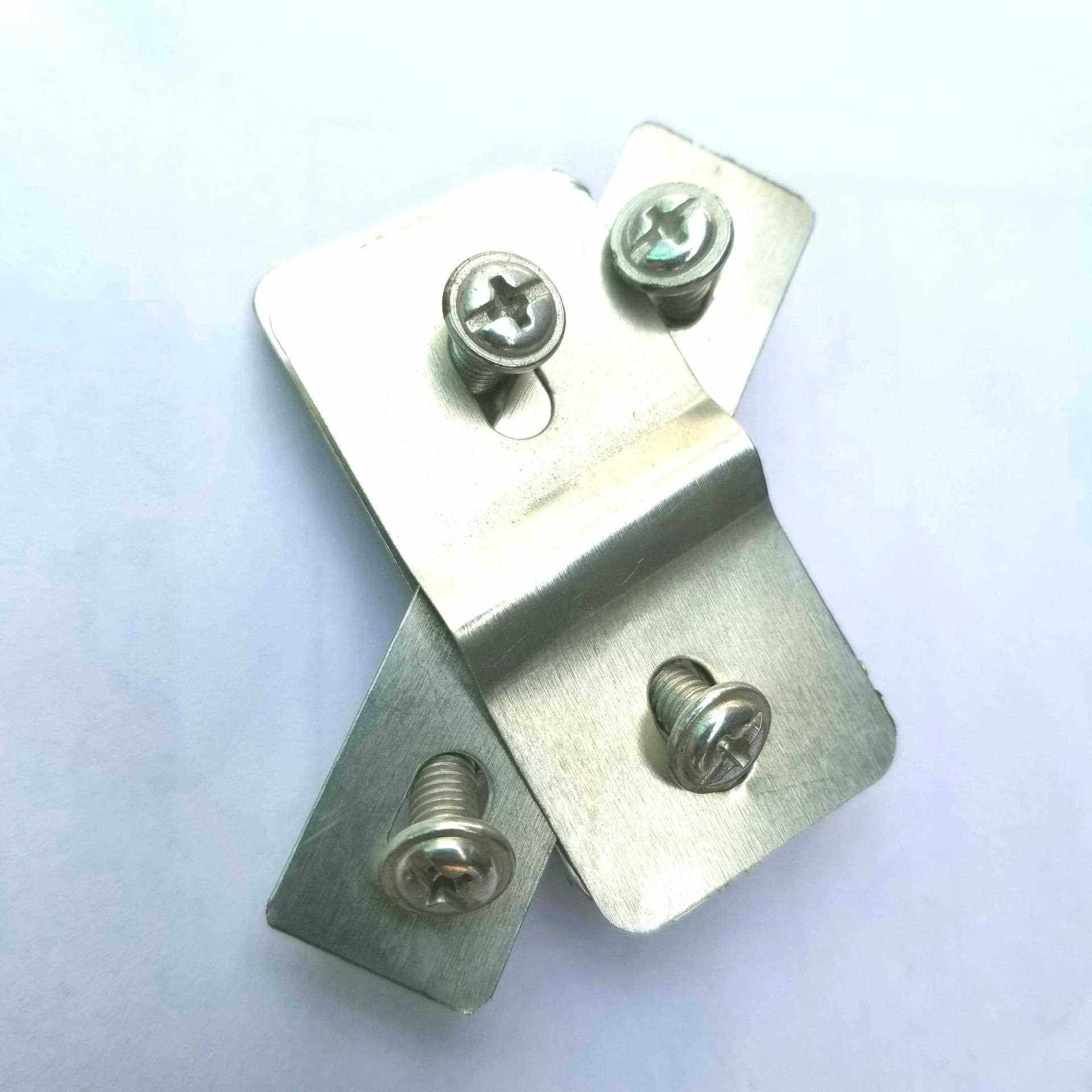 新款直销铁制材料车筐菜篮夹片安装配件 非朔料不锈钢自行车电动