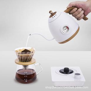 新款 6B智能控温手冲壶咖啡壶温度显示长嘴烧水壶专用电茶 直销E18