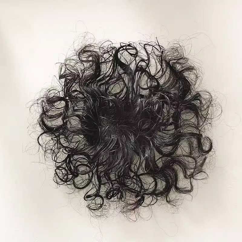 新款直销假发片女头顶羊毛卷遮白发蓬松轻薄无痕透气增发量持久烫