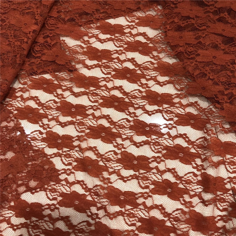 新款直销春夏锦氨弹力小梅花蕾丝布料女装打底衫上衣舞蹈服礼服连