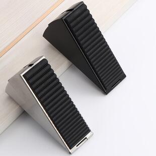 新款直销304不锈钢加高门阻地装式 免钉防滑橡胶弹簧门塞 防撞安