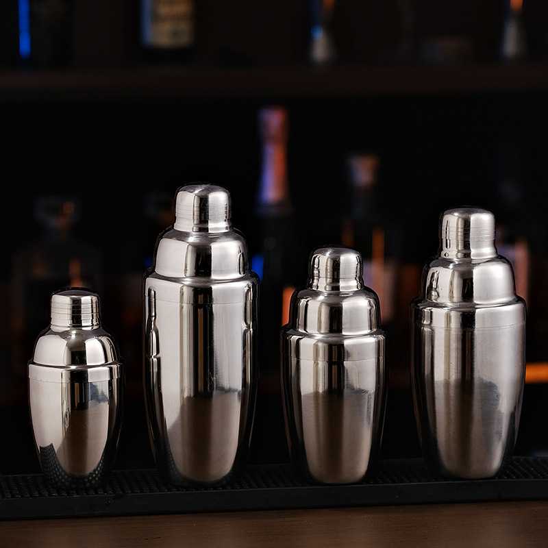 新款直销摇壶三段式雪克壶不锈钢一套家用调酒器工具入门套装Shak