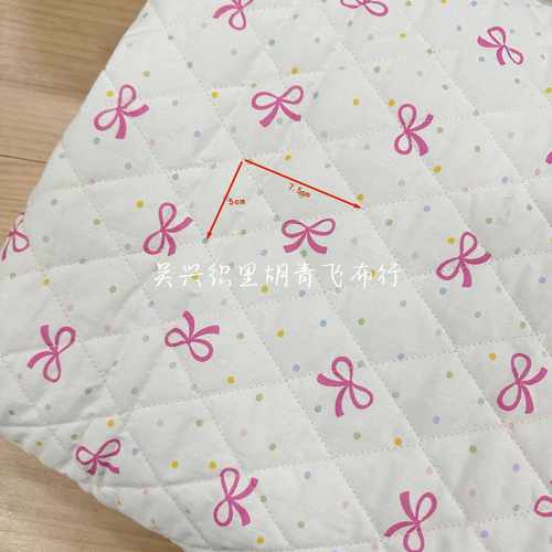 新款直销40支绗棉全棉数码印花 韩版小碎花花布 绗棉夹棉秋冬棉袄