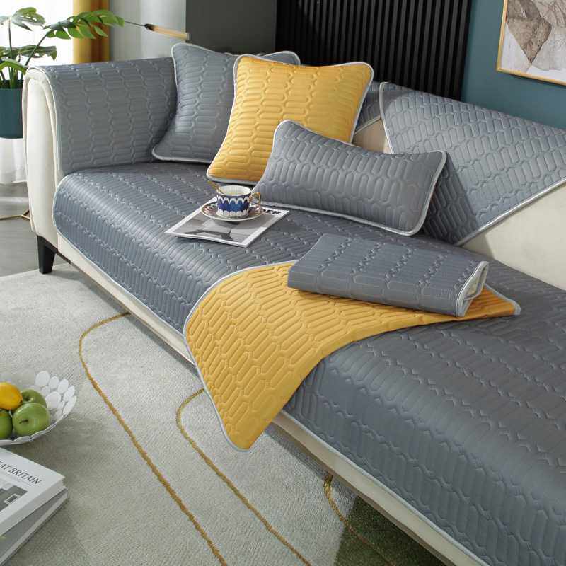 新款直销乳胶冰丝沙发垫夏季夏天款防滑凉席垫子简约现代皮沙发套