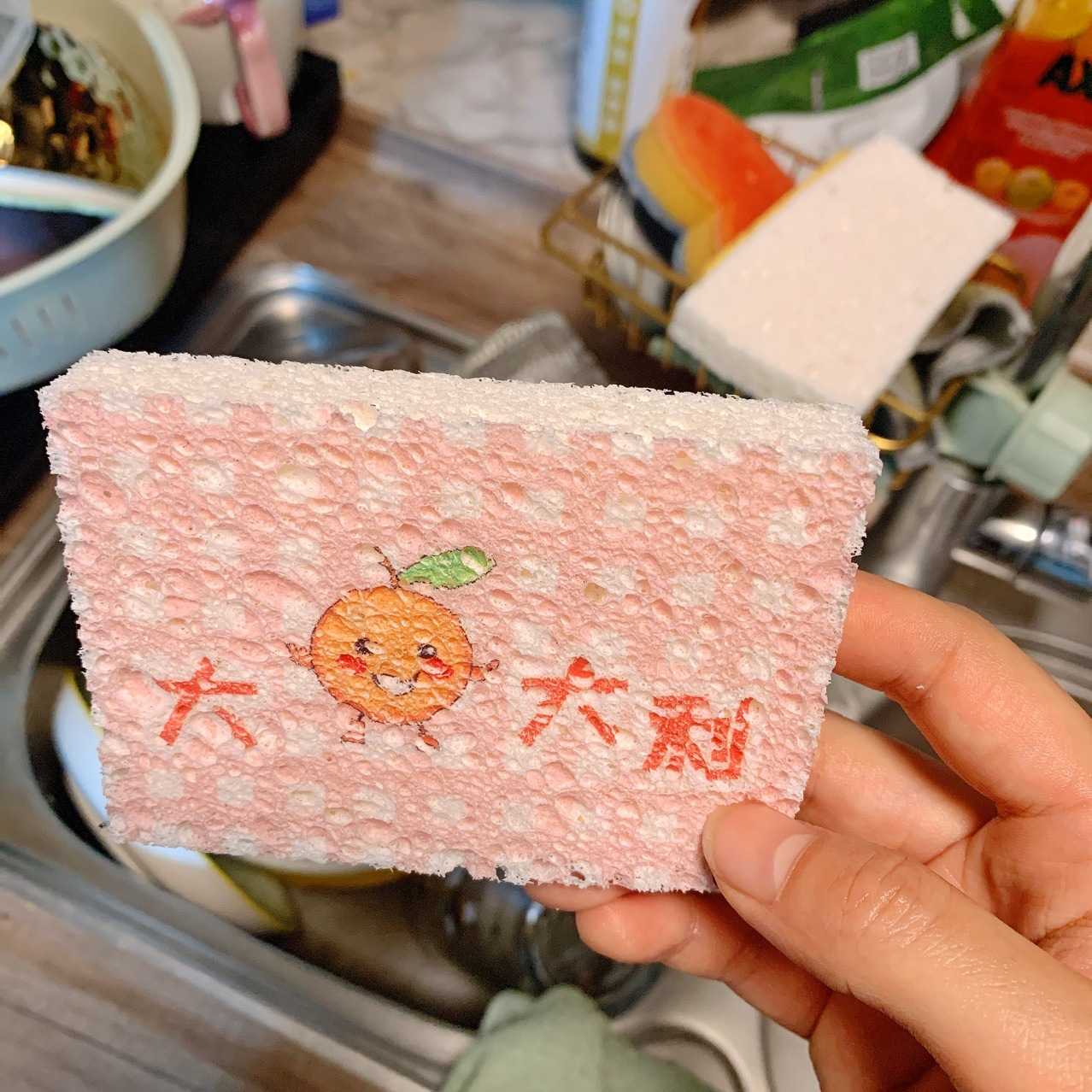 新款直销压缩木浆棉洗碗海绵擦抹布厨房清洁去污神器魔力擦刷碗刷