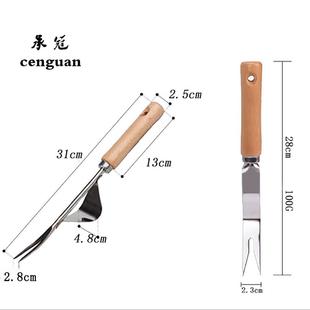 直销家用拔草挖草野菜神器松土起根器移苗起苗器铲子手动除草 新款