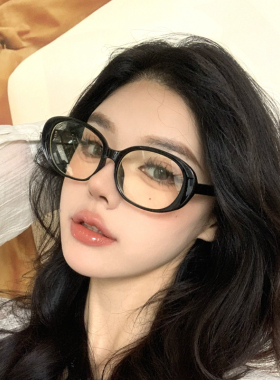 网红韩版复古黑框素颜神器眼镜女近视可配度数方圆脸显瘦眼镜框架