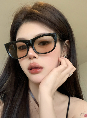 复古猫眼墨镜大框显瘦个性街拍潮