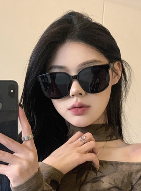 gm墨镜女款高级感显脸小黑色2026新款方圆脸防晒防紫外线太阳眼镜