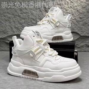 男鞋夏季透气2026新款休闲小白鞋子男潮鞋高筒运动板鞋男士老爹鞋