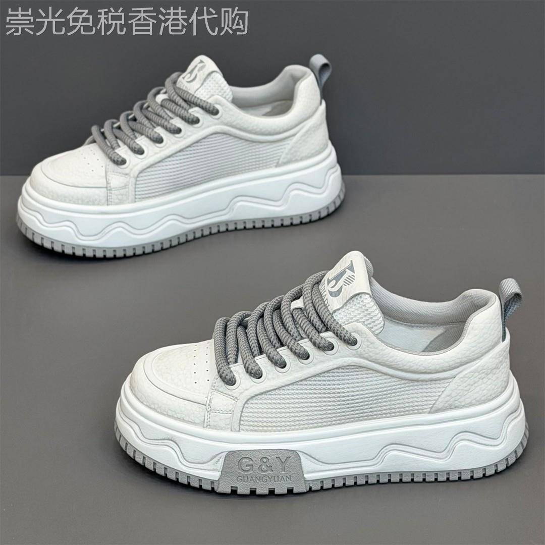 英国&奢品~青春潮流厚底板鞋男增高百搭休闲鞋运动休闲小白鞋男鞋