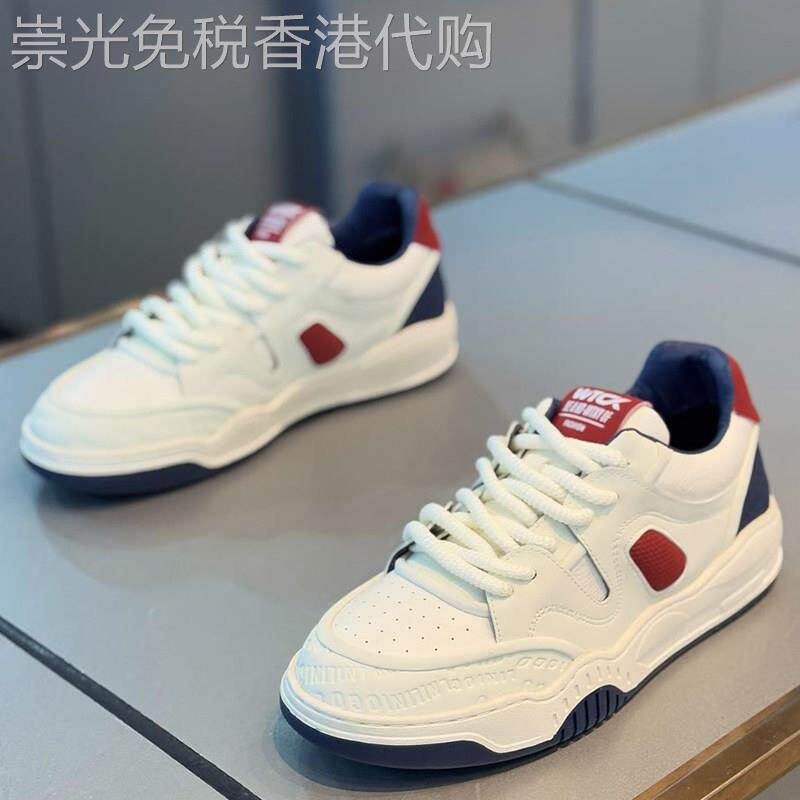 张扬个性与年轻的风采~ MAKISO潮流简约小白鞋男轻奢复古休闲鞋软