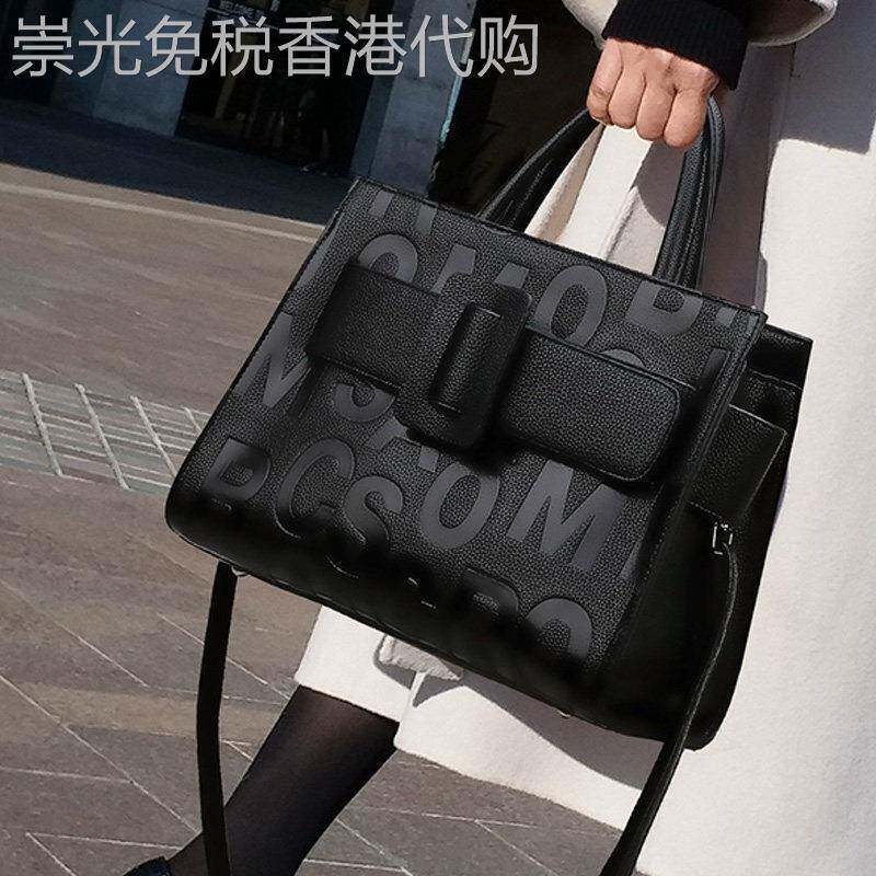 香港正品新款包包女斜挎包时尚百搭大包大气手提包真皮单肩女包潮