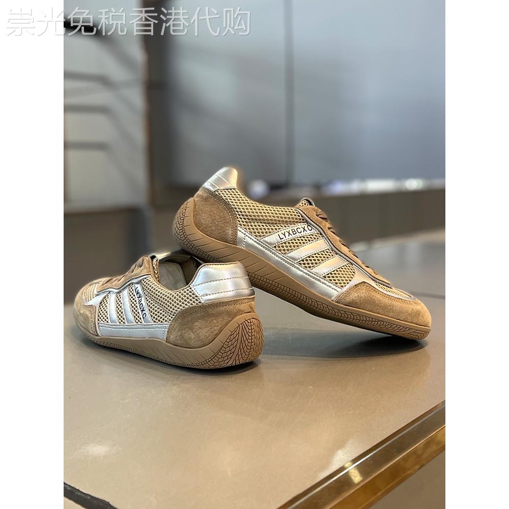 BxzsopLee男鞋夏季新款低帮三道杠布面德训鞋潮男板鞋时尚透气运