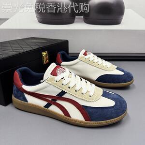 【海外奢品】复古德训板鞋男新款ins潮百搭软底通勤休闲鞋平底鞋