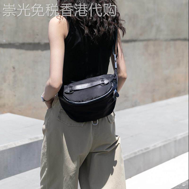 轻奢女包2026新款高级感真皮质感休闲腰包百搭时尚潮流牛津布胸包
