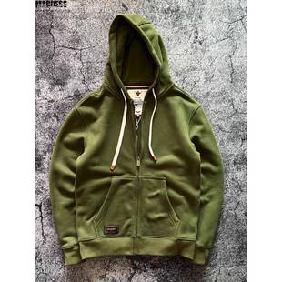 Madness Mdns Clot秋冬加绒重磅690g美式覆古纯色连帽卫衣男外套