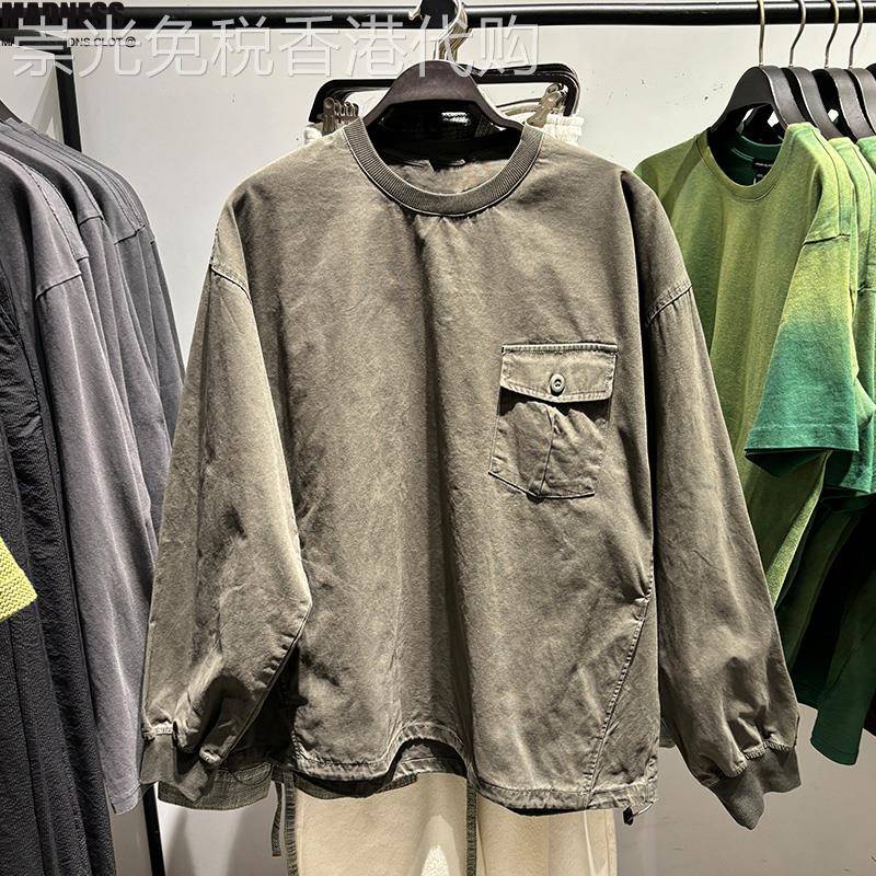 Madness Mdns Clot春秋季2025新款户外风抽绳口袋宽松圆领卫衣男