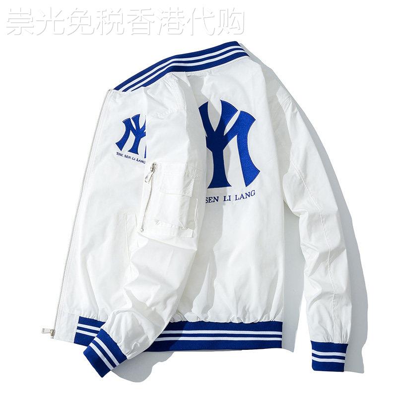 2025春秋季新款飞行员夹克男宽松潮流大码刺绣棒球服工装棉衣外套