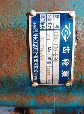 完全代替四川长江齿轮泵 CBKP100-BF0Q 品质保证 液压油泵