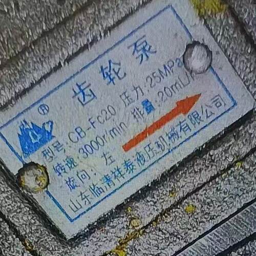 山东临清祥e泰液压 CB-FC20 液压齿轮油泵全新发货