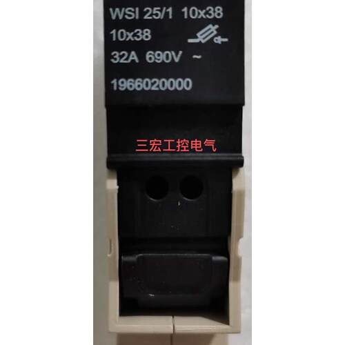 196602000i0全新原装魏德米勒熔断器底座WSI 25/1 10*3832A 690V