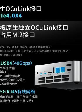 玄派创世魔方80W释放8845HS办公游戏台式电脑迷你主R机原生oculin