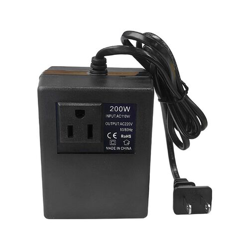 电压转换器110V转220V电源变压器200W足功率W欧规美规变压器