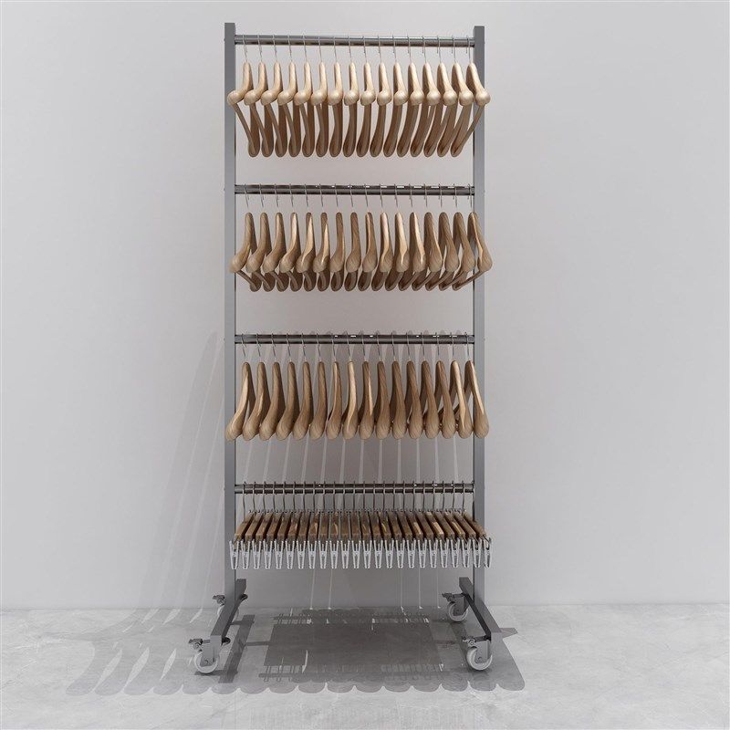 衣架收纳c架服装店衣架整理神器多层落地式可移动挂衣撑架子不锈,收纳整理,金属衣架,淘宝优惠券,粉丝福利购,淘宝优惠卷