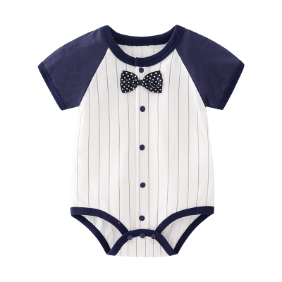 小男孩哈衣夏季短袖帅气绅士婴儿