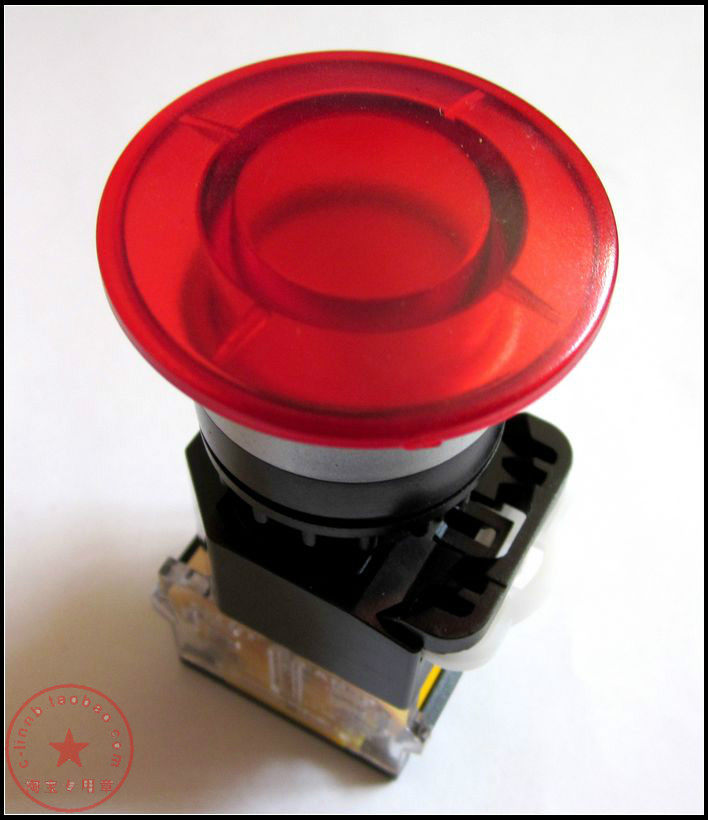 欣灵牌点动按钮开关蘑菇头按钮lan8-22d-11m 20m 02m不自锁