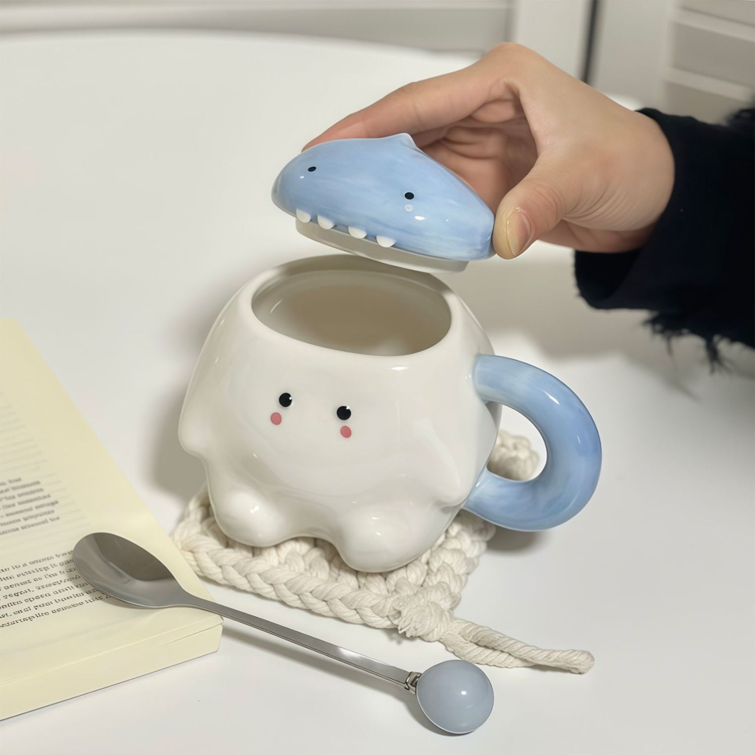 ins风团子马克杯高颜值杯子陶瓷情侣水杯送女生生日礼物伴手礼品