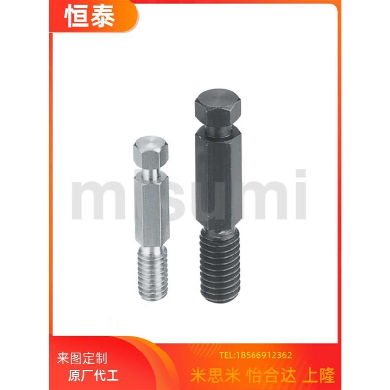 替米斯米 DSPO3/4/5/6/8-10/15/20/25/30拉伸弹簧用支柱 内六角型