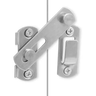 铝型材门插销不锈钢门搭扣20/30/40/50铝材围栏门锁护栏框架门锁