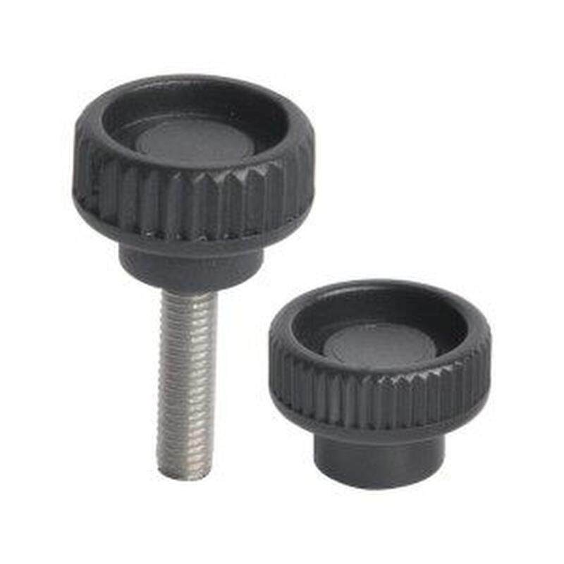 HAU81-M4/5/6/8-L10/15/20/25/30/35/40 条纹把手X 工程塑料旋钮