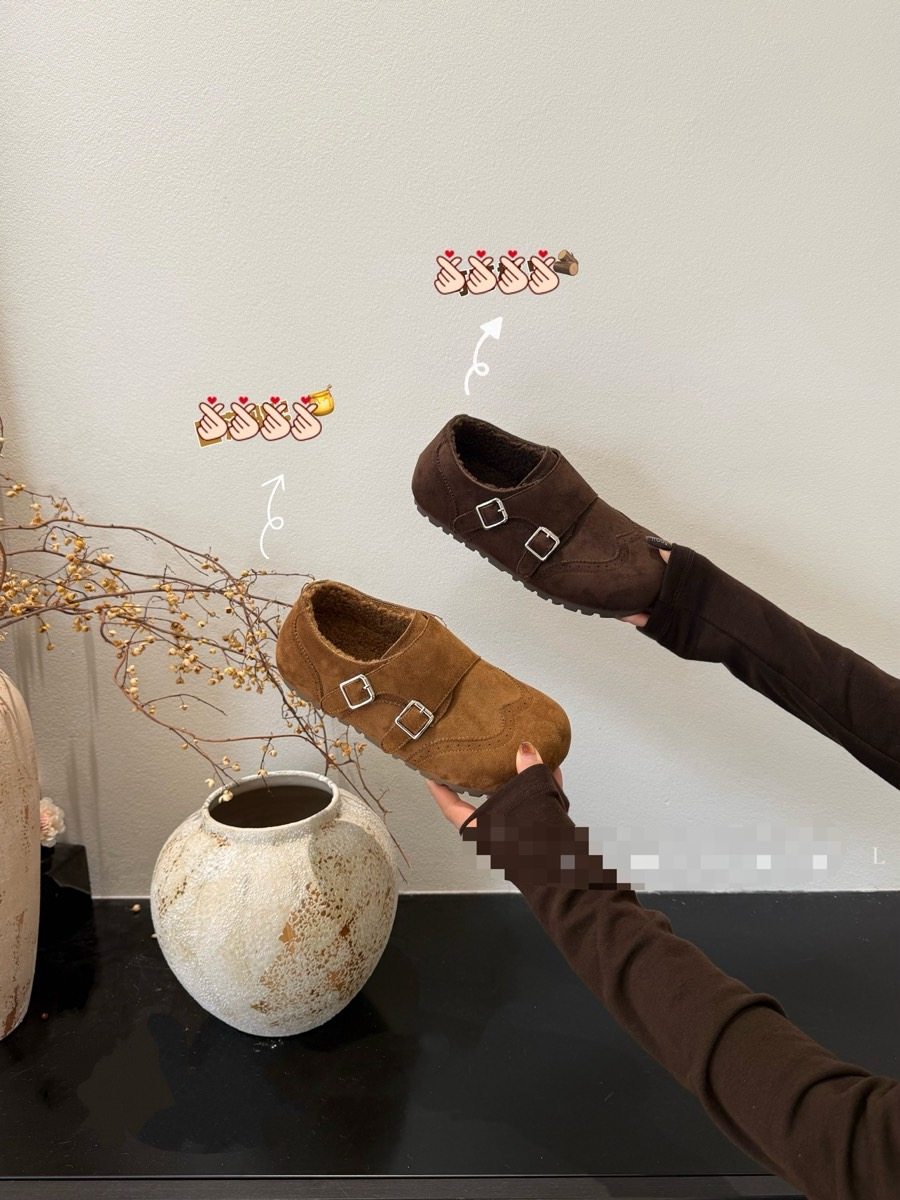 韩版2025冬新款加绒勃肯鞋女棉鞋一脚蹬软底平跟搭扣复古百搭保暖,女鞋,勃肯鞋/软木鞋,淘宝优惠券,粉丝福利购,淘宝优惠卷