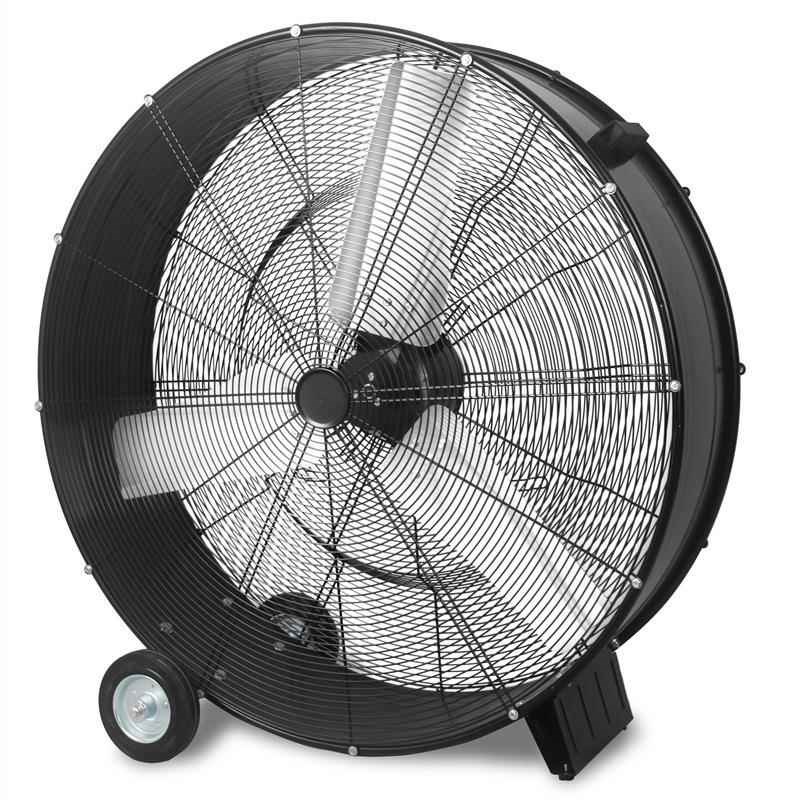 24/30/36寸趴地鼓型排气换气通风机便携式筒型工业R抽风机drumfan