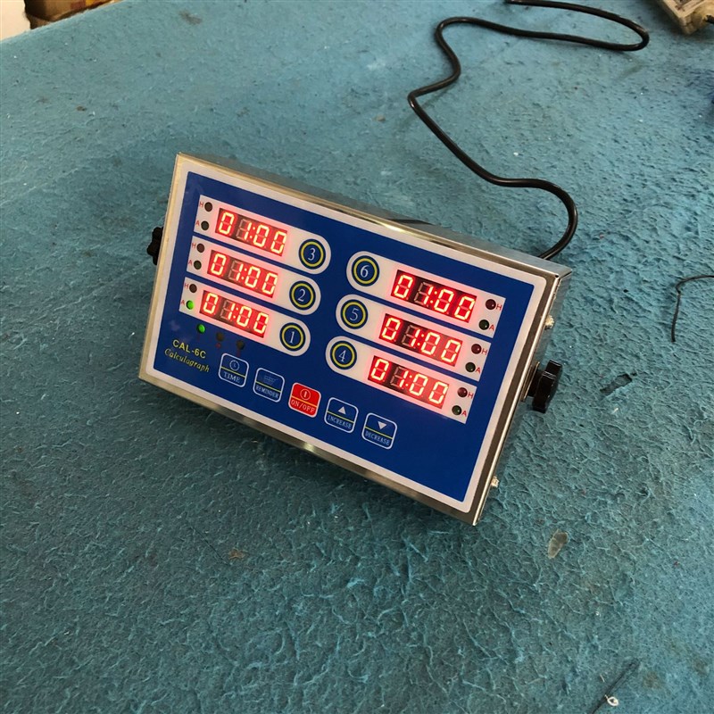 富祺商用六通道计m时器 汉堡炸鸡奶茶店烘焙厨房6段倒计时器