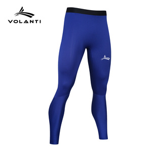 沃兰迪Volanti螺纹智旋控温紧身压缩裤 男 运动跑步田径马拉松长裤
