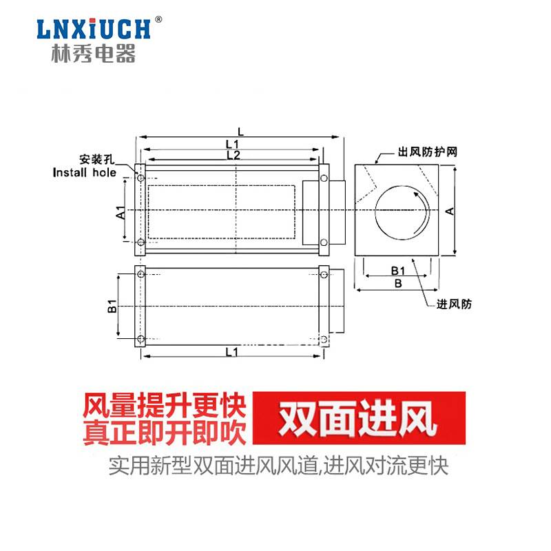 干变横流冷却风机GFDD1200-110/120型干式变压器贯流幅流散热风扇 电子元器件市场 传感器 原图主图