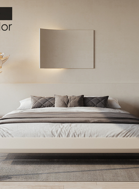 artcolor侘寂风无床头悬浮床架子下沉式床悬空床双人床1.8米主卧