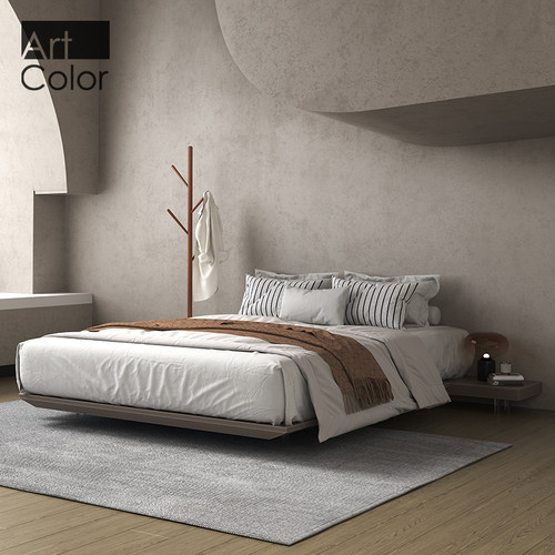 artcolor马鞍皮无床头悬浮床