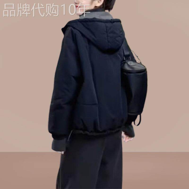 韩国双面穿棉服夹棉外套女短款2025秋冬新款小个子休闲宽松保暖~